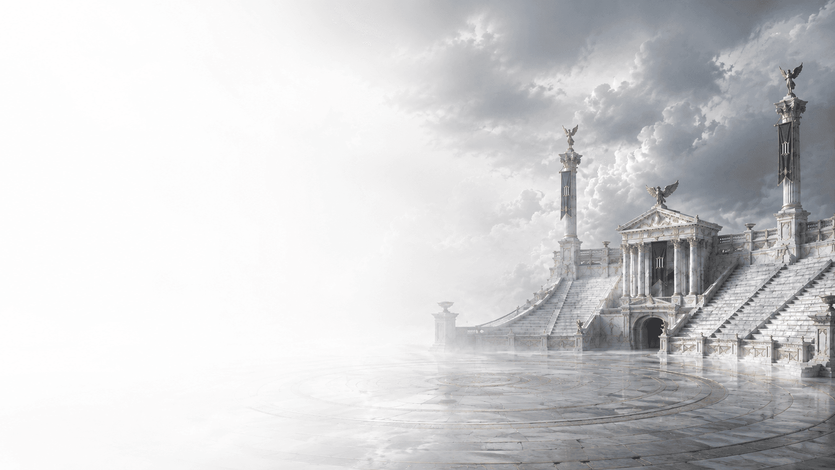 The IMPERIUM Arena, a marble colosseum above the clouds